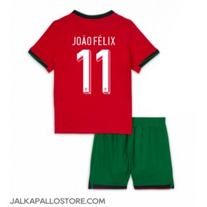 Portugali Joao Felix #11 Kotipaita Lapsille EM-Kisat 2024 Lyhythihainen (+ shortsit)